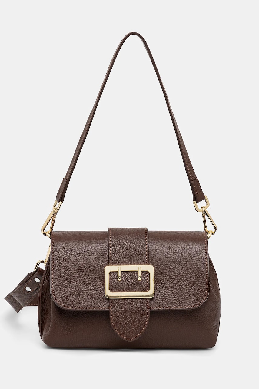 Answear Lab poseta de piele culoarea maro
