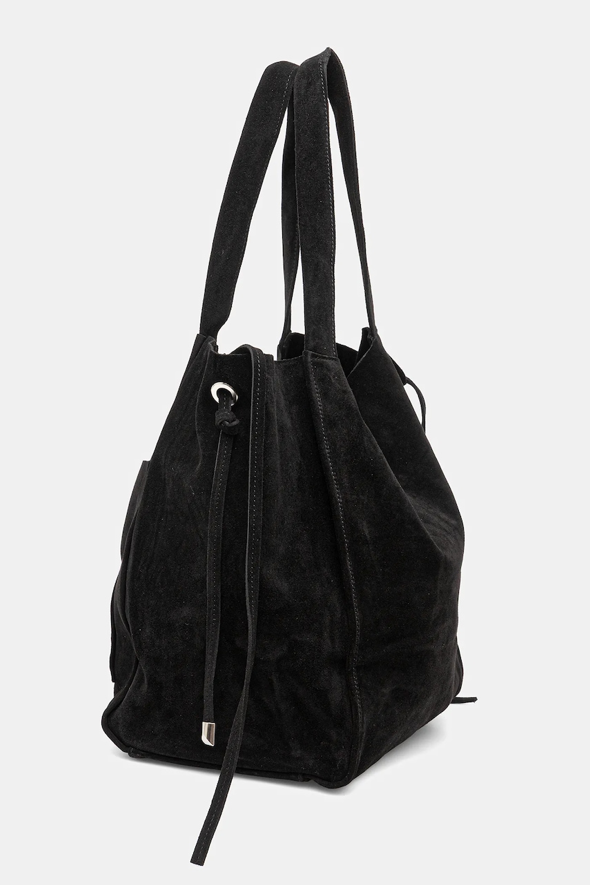 Замшевая сумочка Answear.LAB цвет чёрный Замшевая сумочка Answear.LAB цвет чёрный