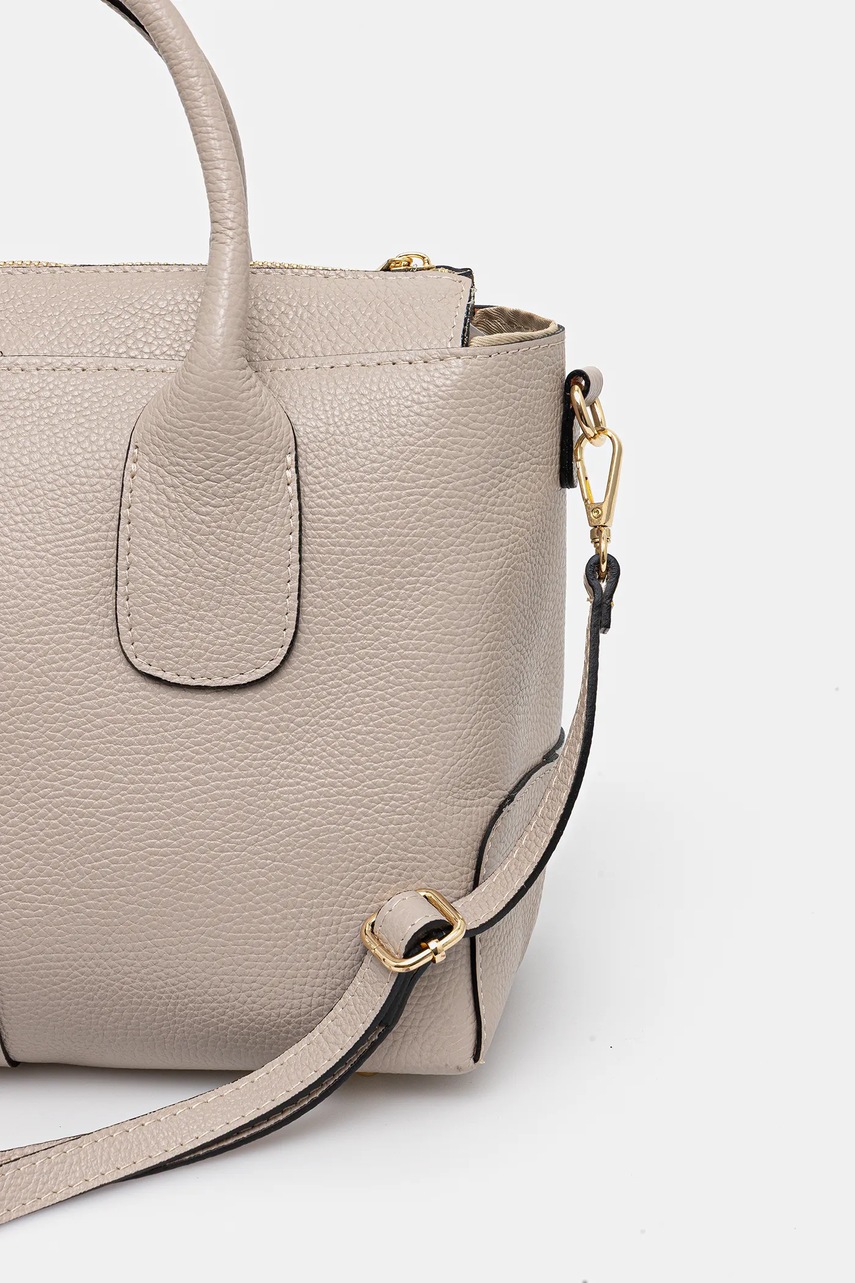 Δερμάτινη τσάντα Answear.LAB χρώμα: μπεζ φωτογραφία