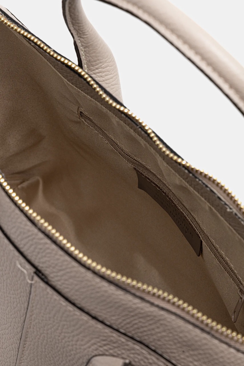 Δερμάτινη τσάντα Answear.LAB χρώμα: μπεζ φωτογραφία