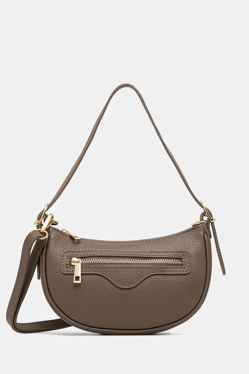 Answear Lab poseta de piele culoarea maro
