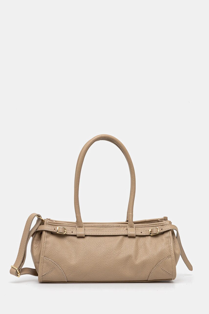 Answear Lab poseta de piele culoarea maro