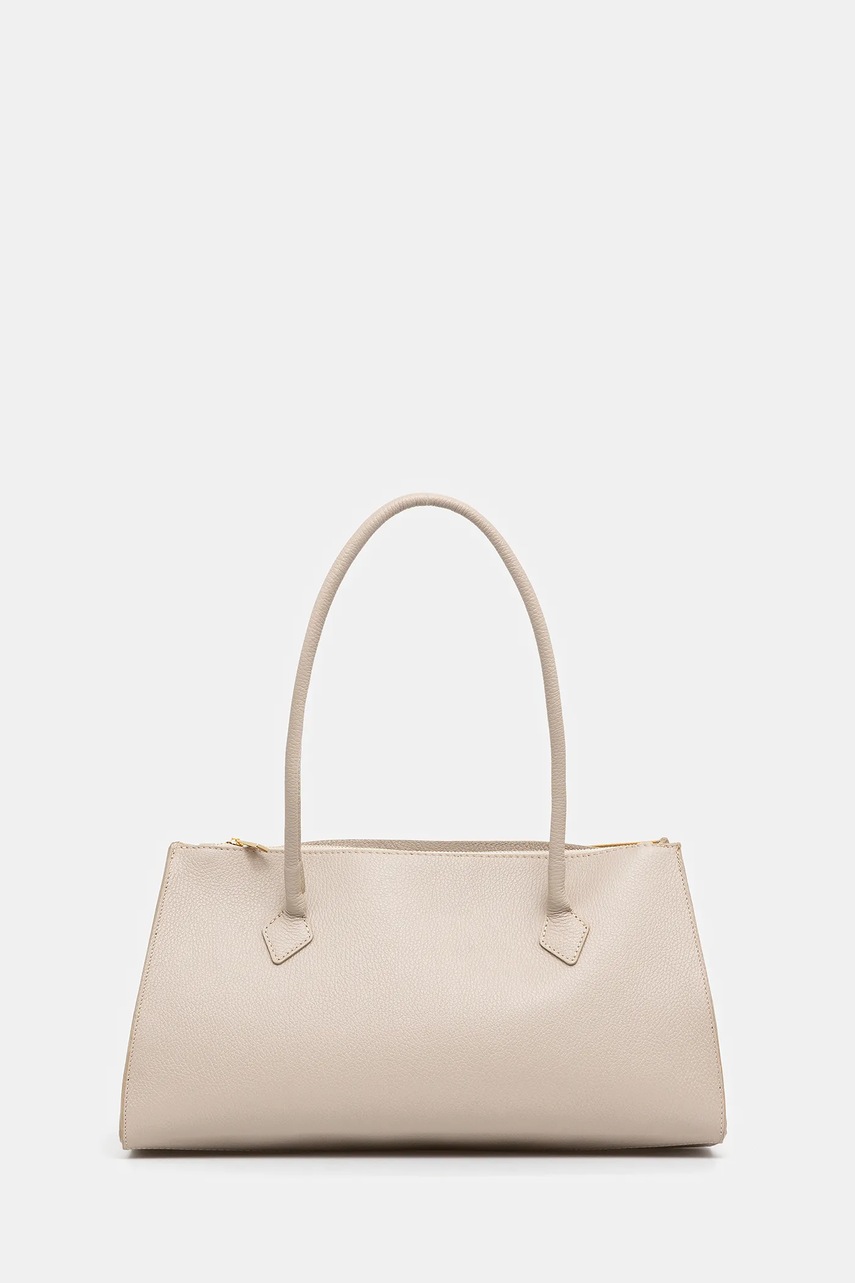 Кожаная сумочка Answear.LAB цвет бежевый