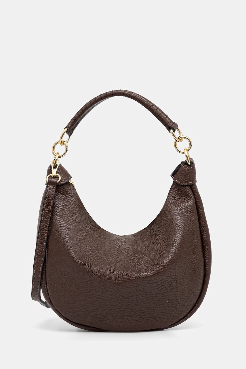 Answear Lab poseta de piele culoarea maro