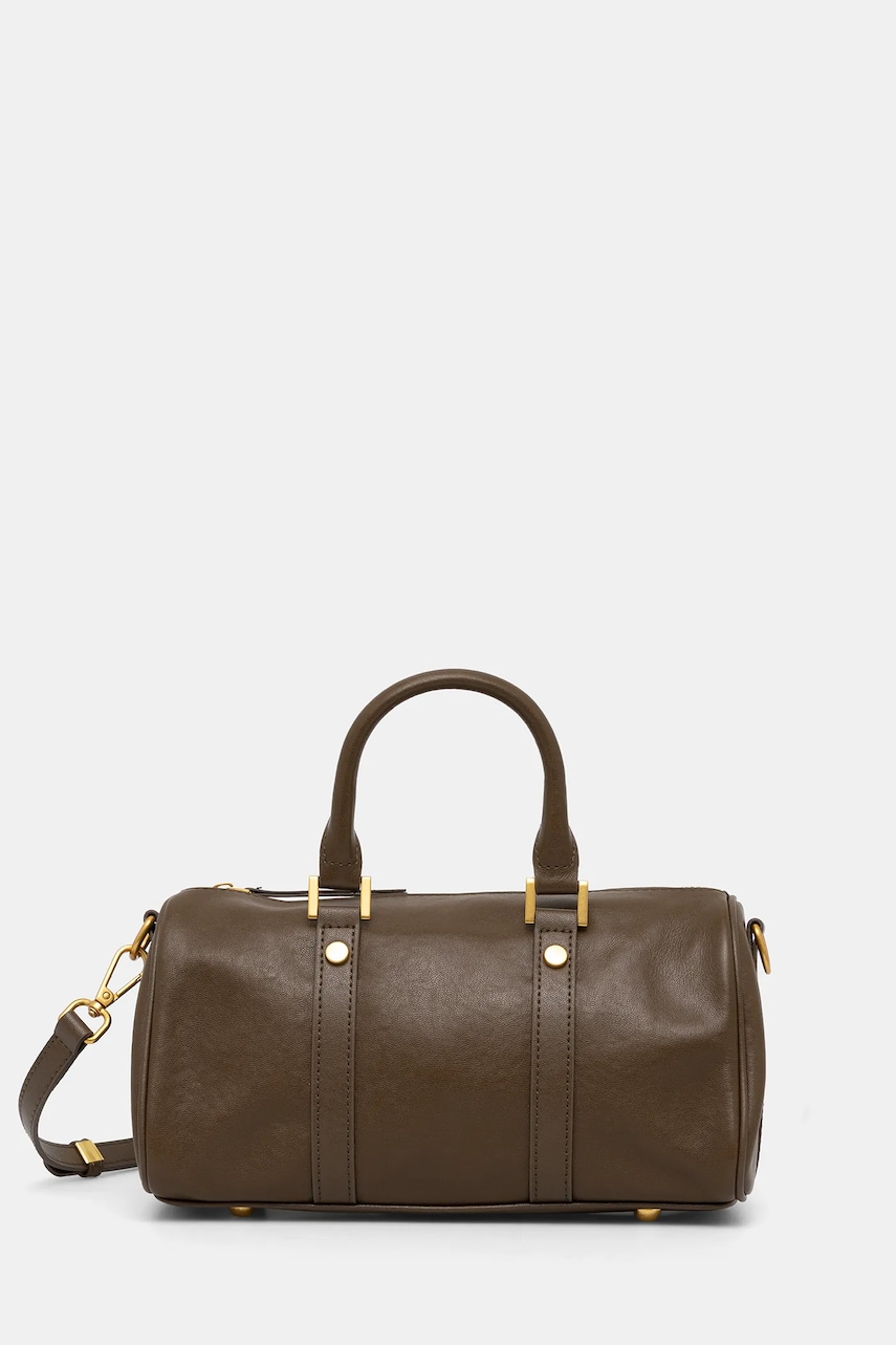 Answear Lab poseta de piele culoarea verde