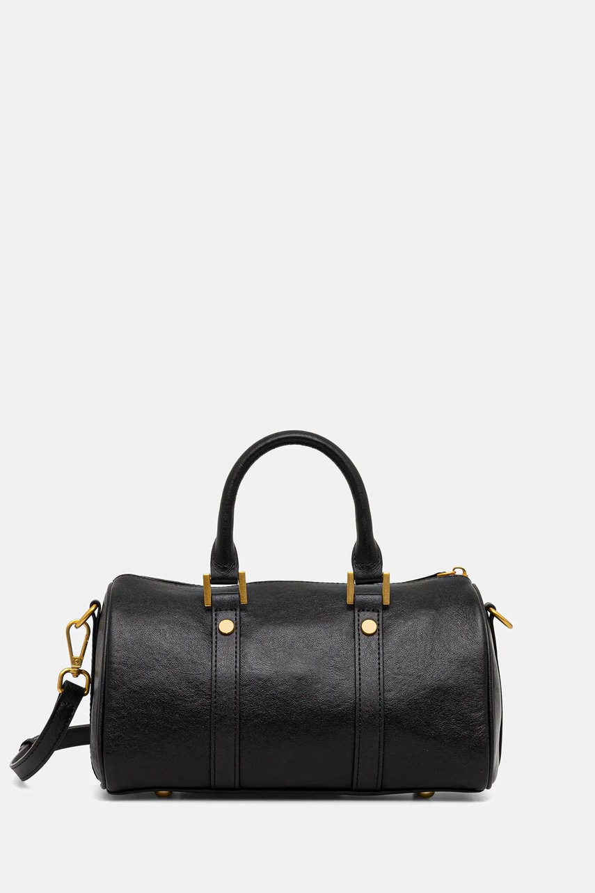 Answear Lab poseta de piele culoarea negru