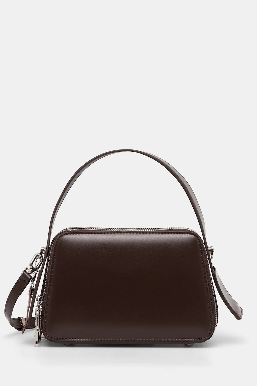 Answear Lab poseta de piele culoarea maro