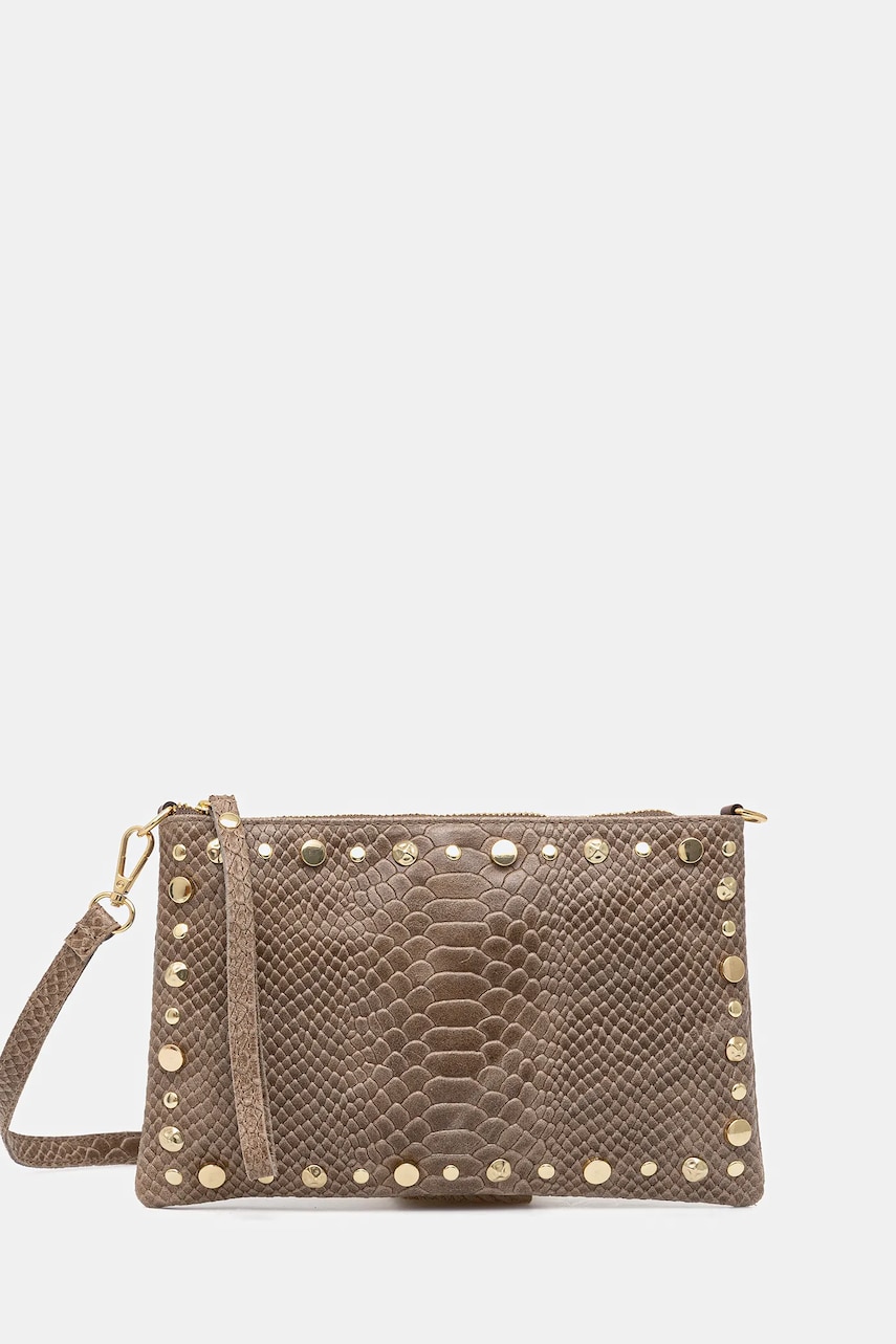 Answear Lab poseta de piele culoarea maro