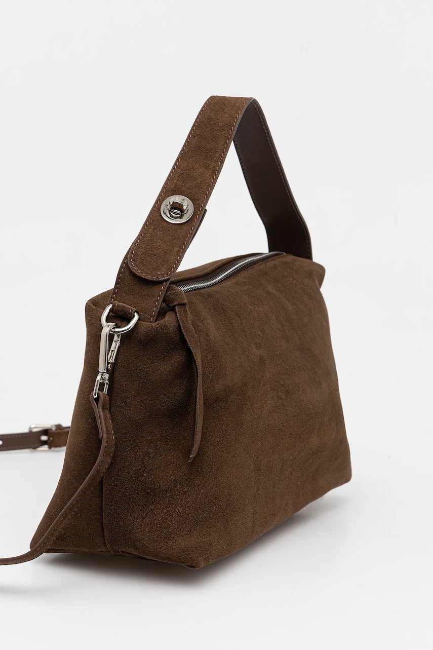 Замшевая сумочка Answear.LAB цвет коричневый Замшевая сумочка Answear.LAB цвет коричневый
