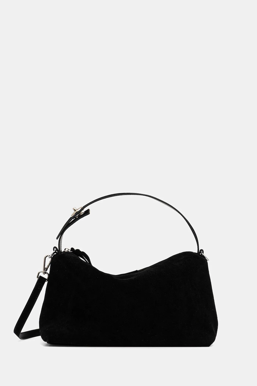 Answear Lab geanta de mana din piele intoarsa