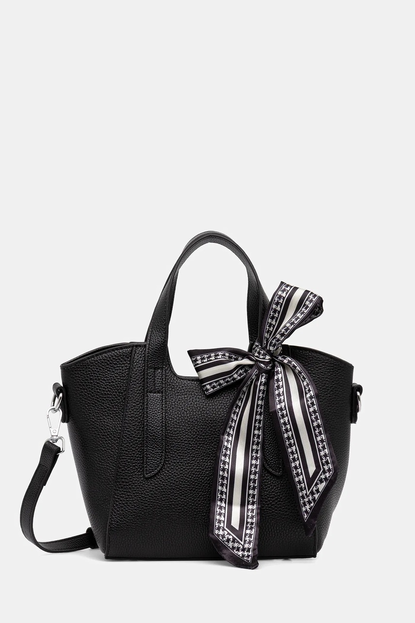 Answear Lab poseta de piele culoarea negru