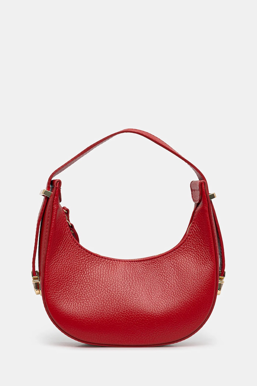 Answear Lab poseta de piele culoarea rosu