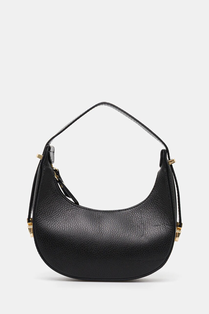 Answear Lab poseta de piele culoarea negru