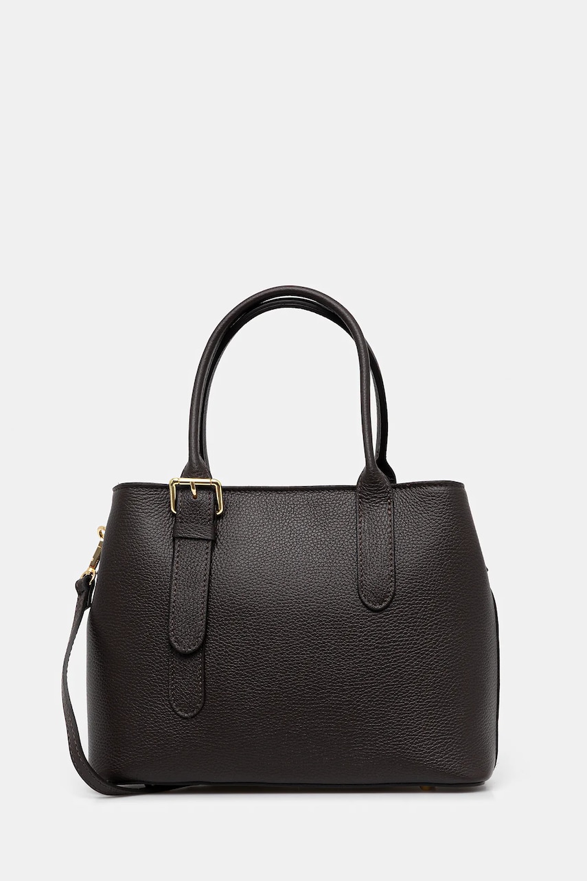 Answear Lab poseta de piele culoarea maro