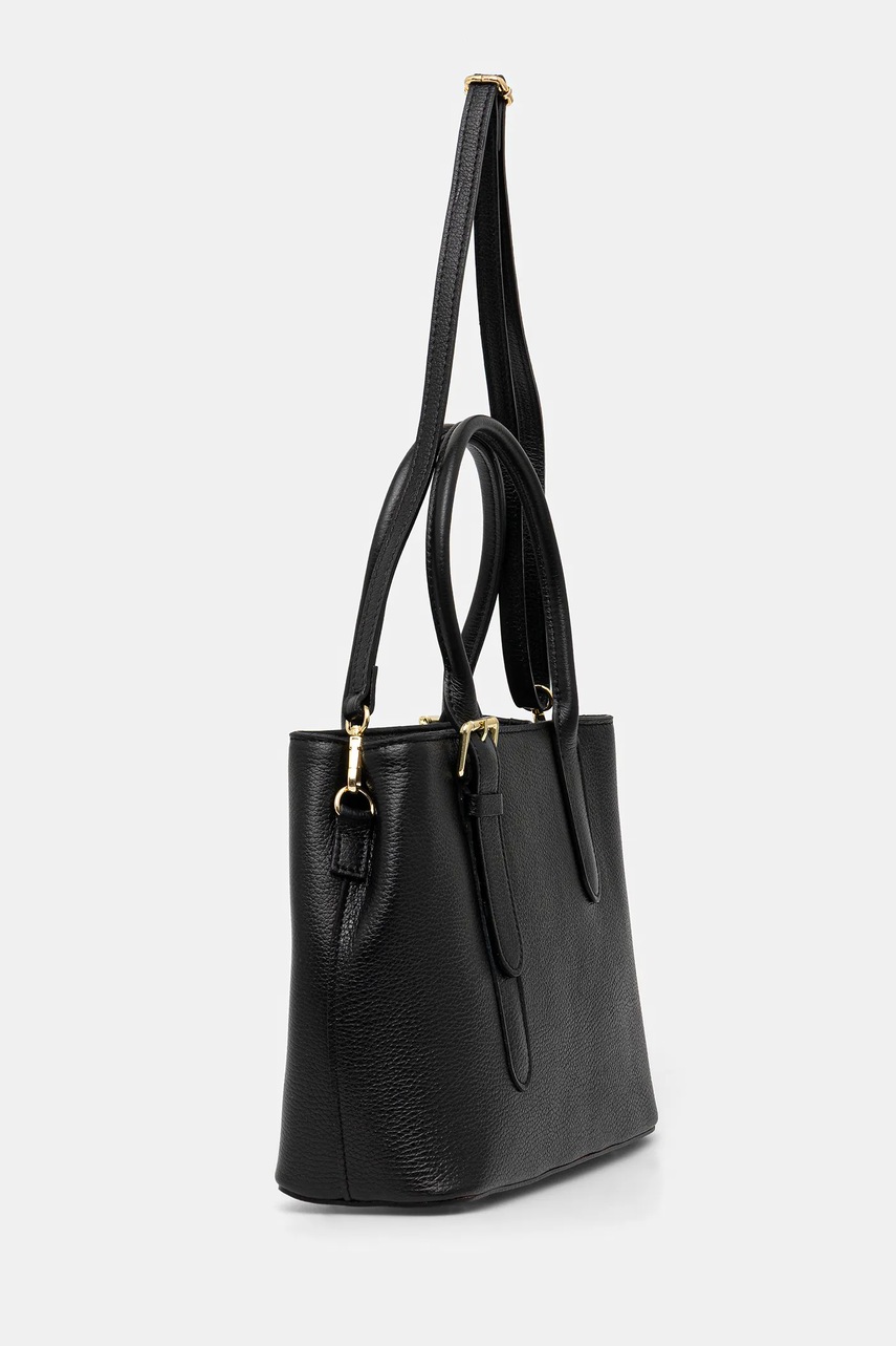 Кожаная сумочка Answear.LAB цвет чёрный