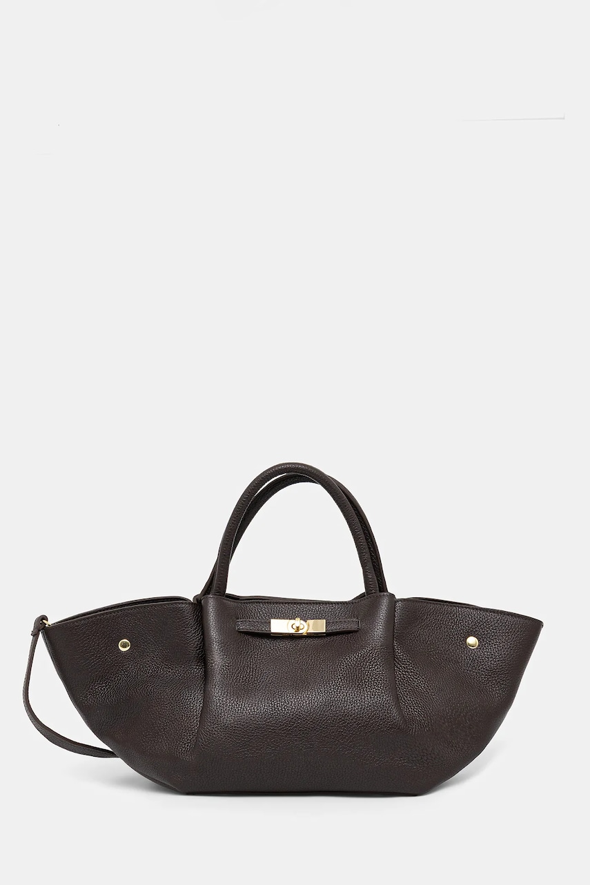 Answear Lab poseta de piele culoarea maro