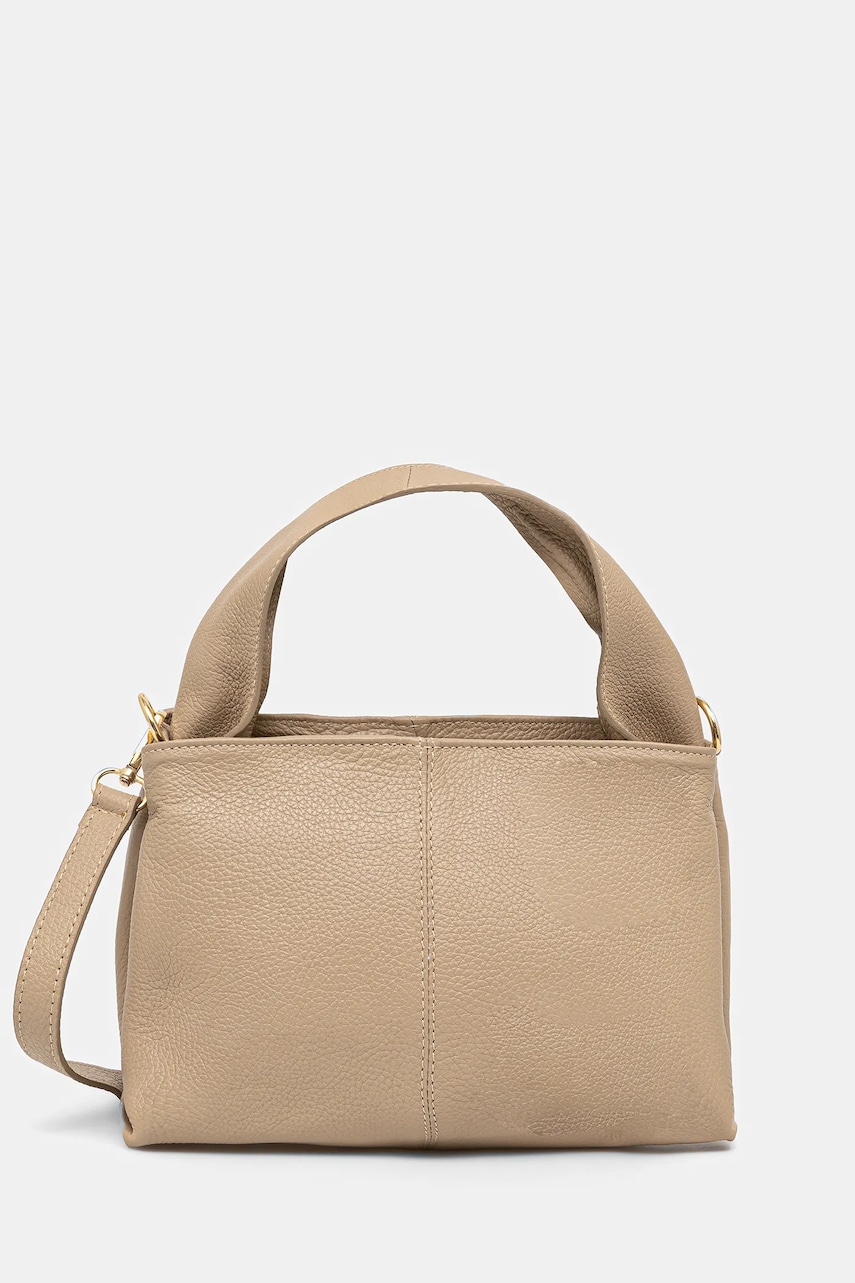 Answear Lab poseta de piele culoarea maro