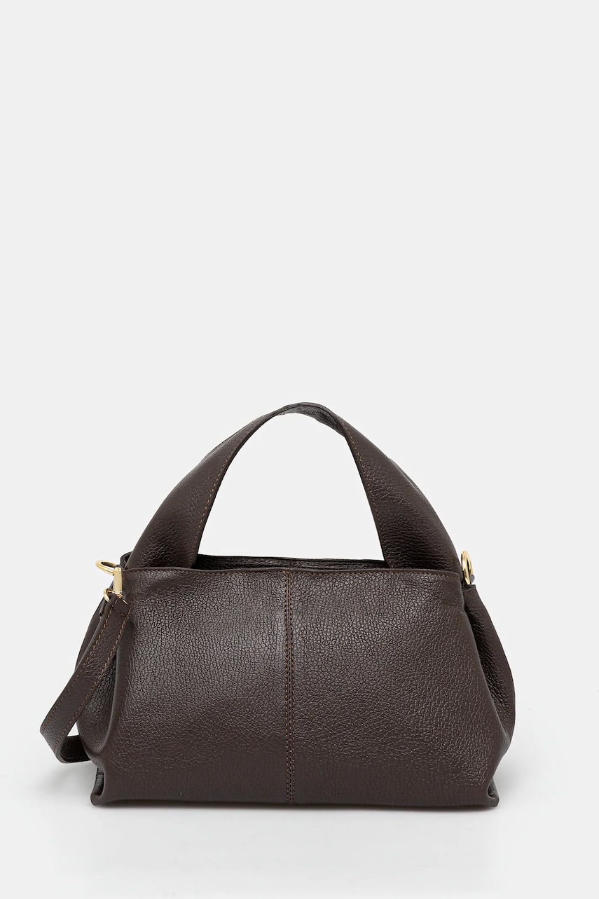 Answear Lab poseta de piele culoarea maro
