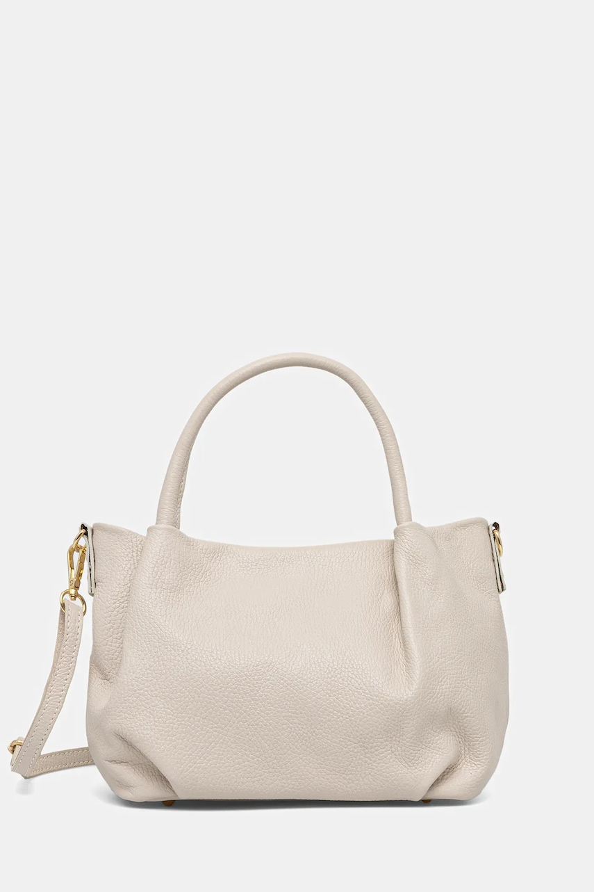 Answear Lab poseta de piele culoarea bej