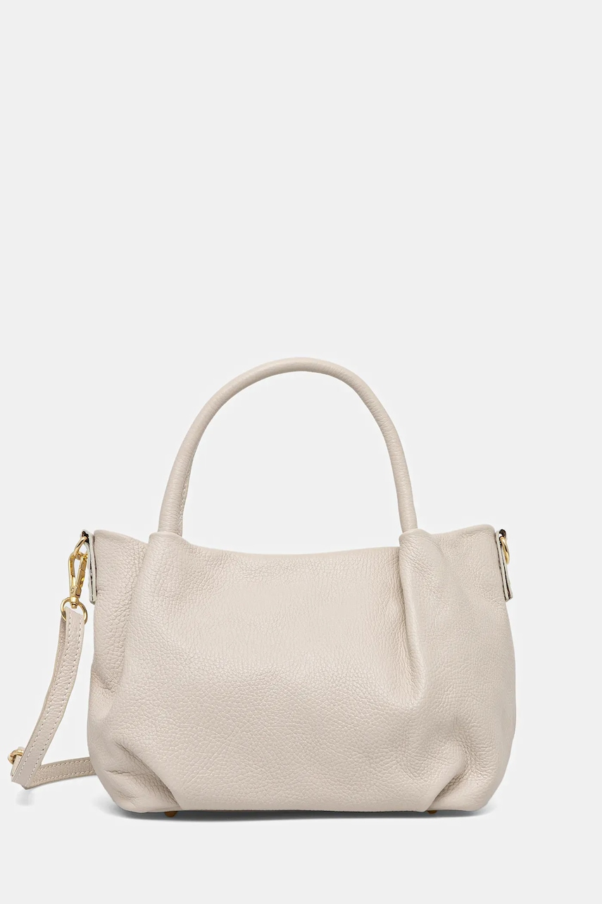 Answear Lab poseta de piele culoarea bej
