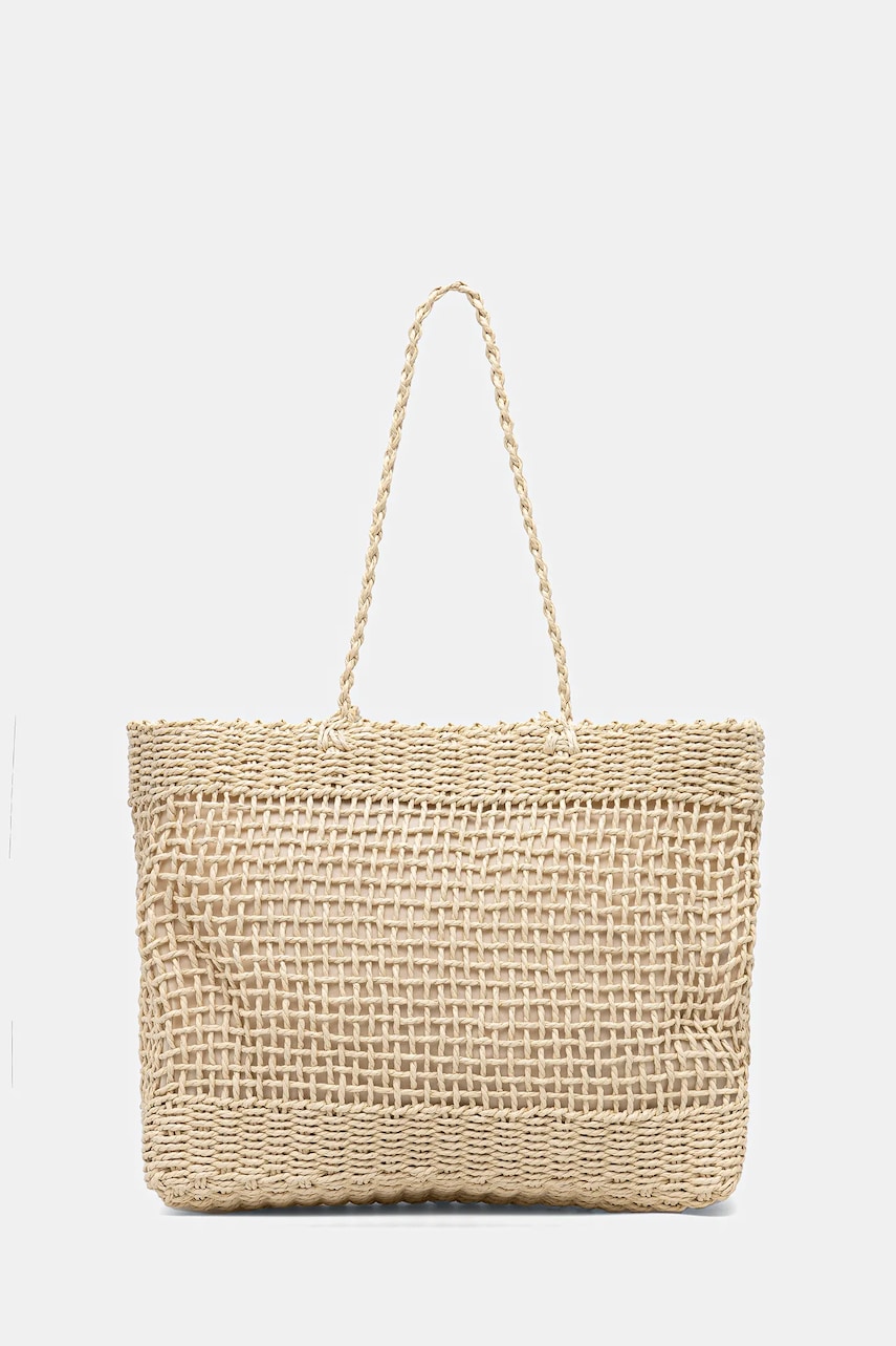 Answear Lab coș de plajă culoarea bej