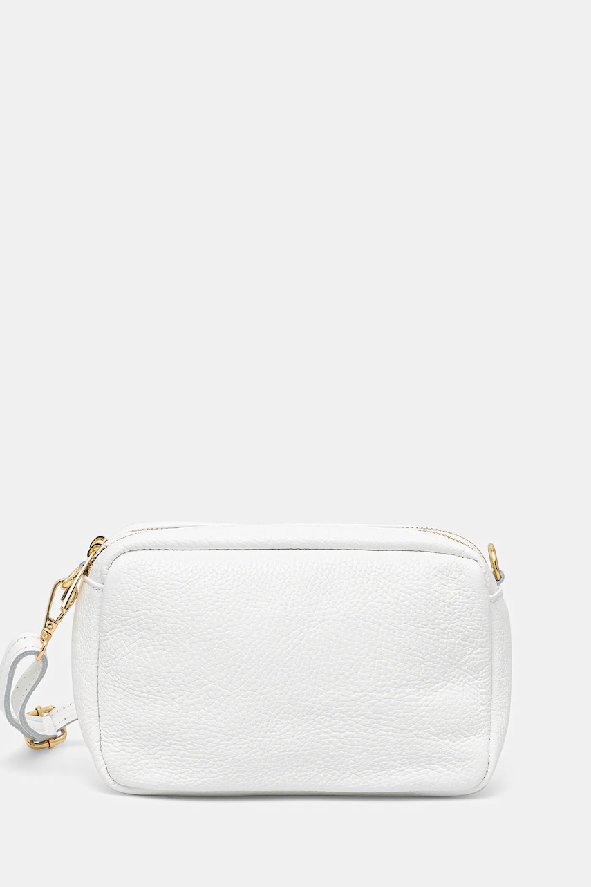 Answear Lab poseta de piele culoarea alb