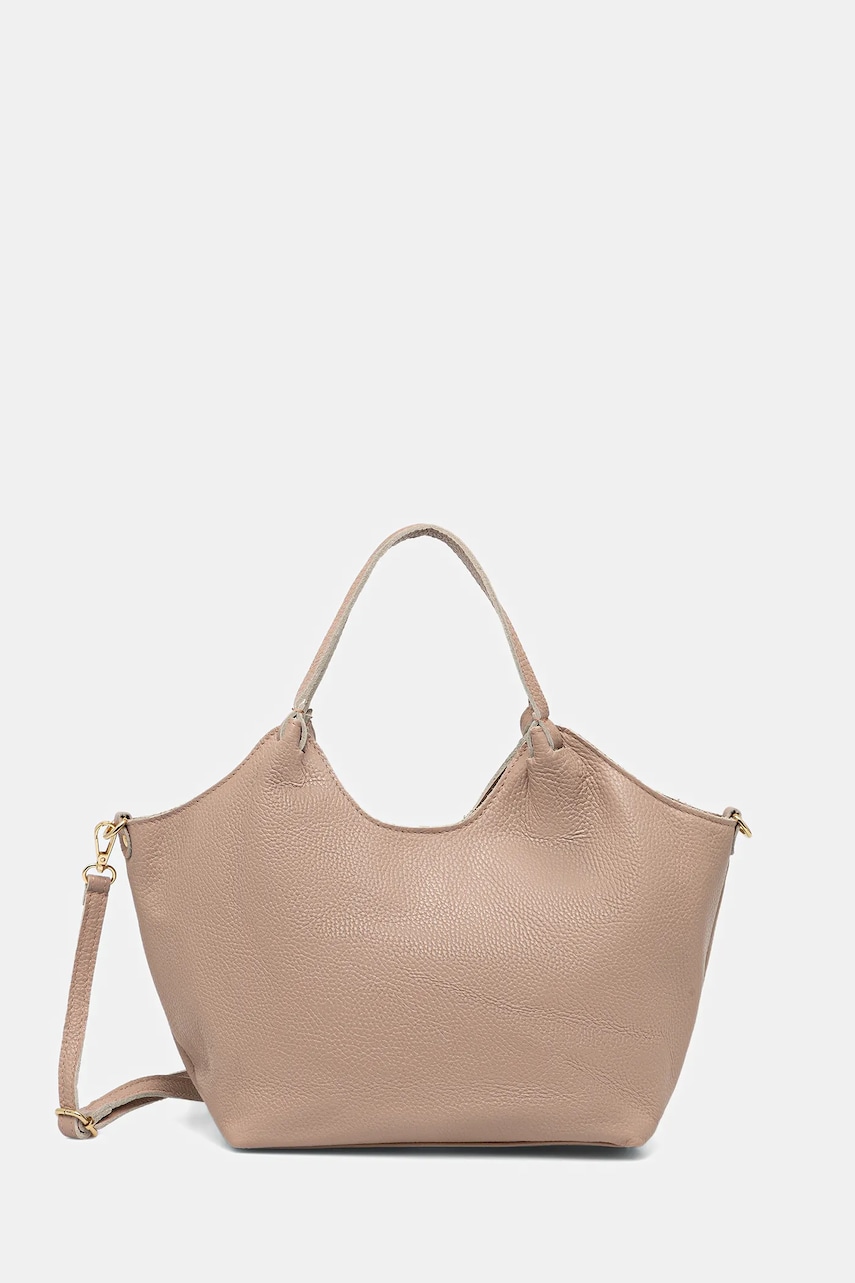 Answear Lab poseta de piele culoarea roz