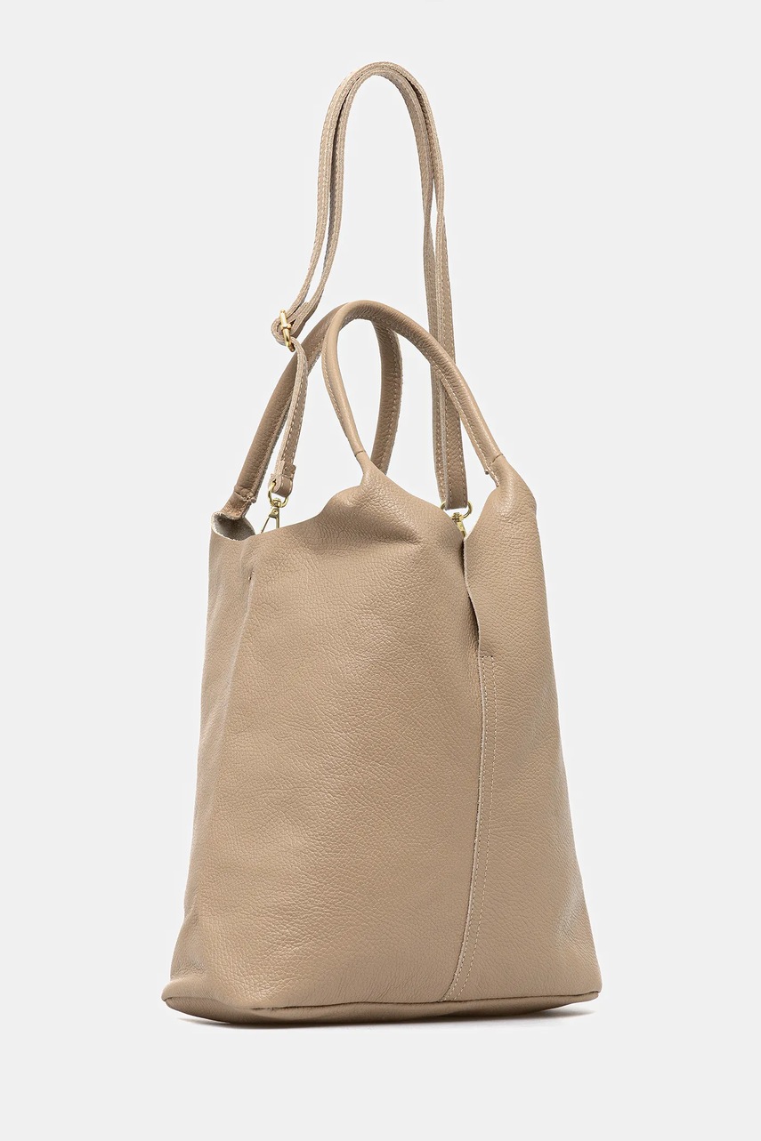 Кожаная сумочка Answear.LAB цвет бежевый