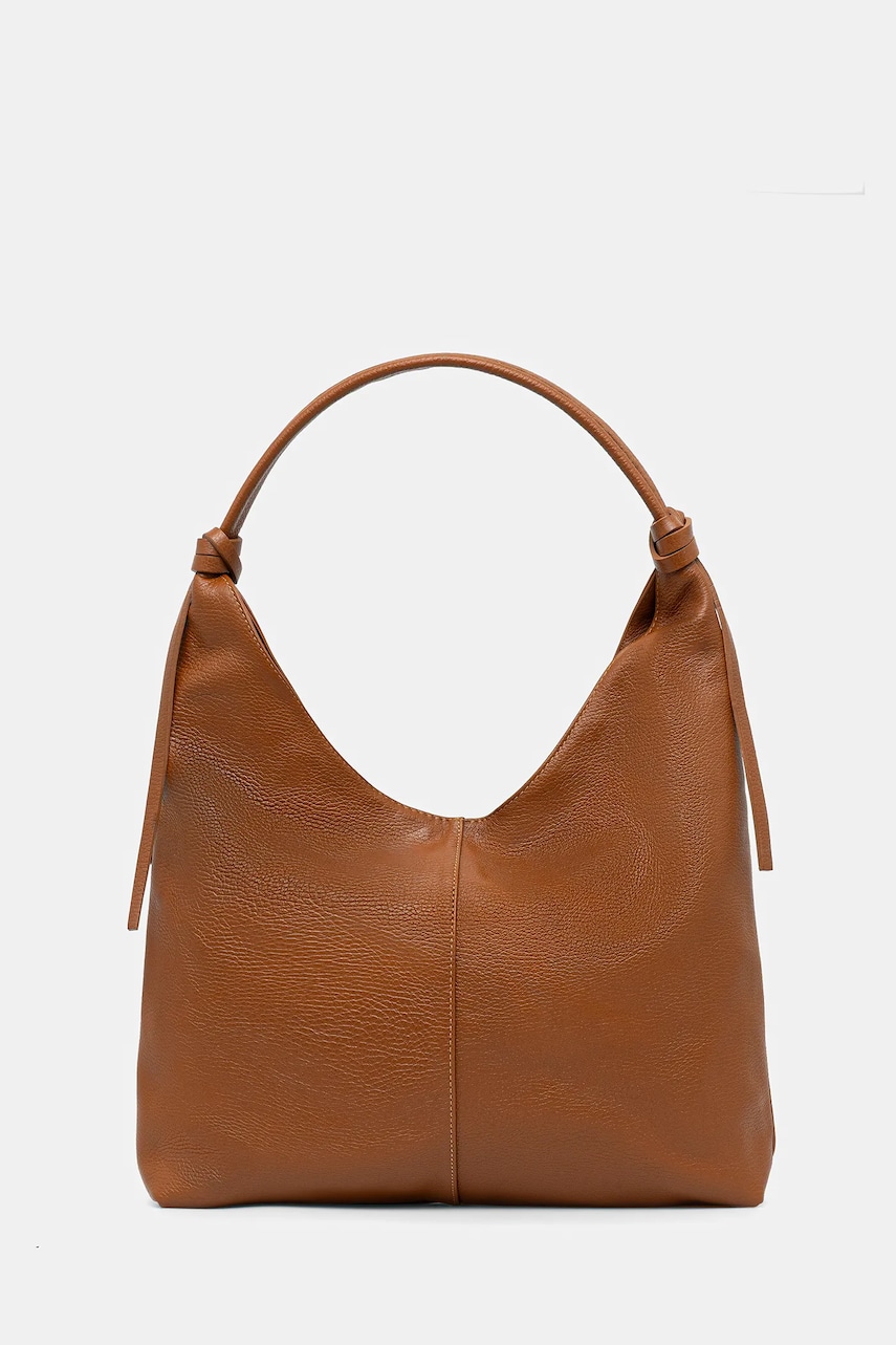 Answear Lab poseta de piele culoarea maro