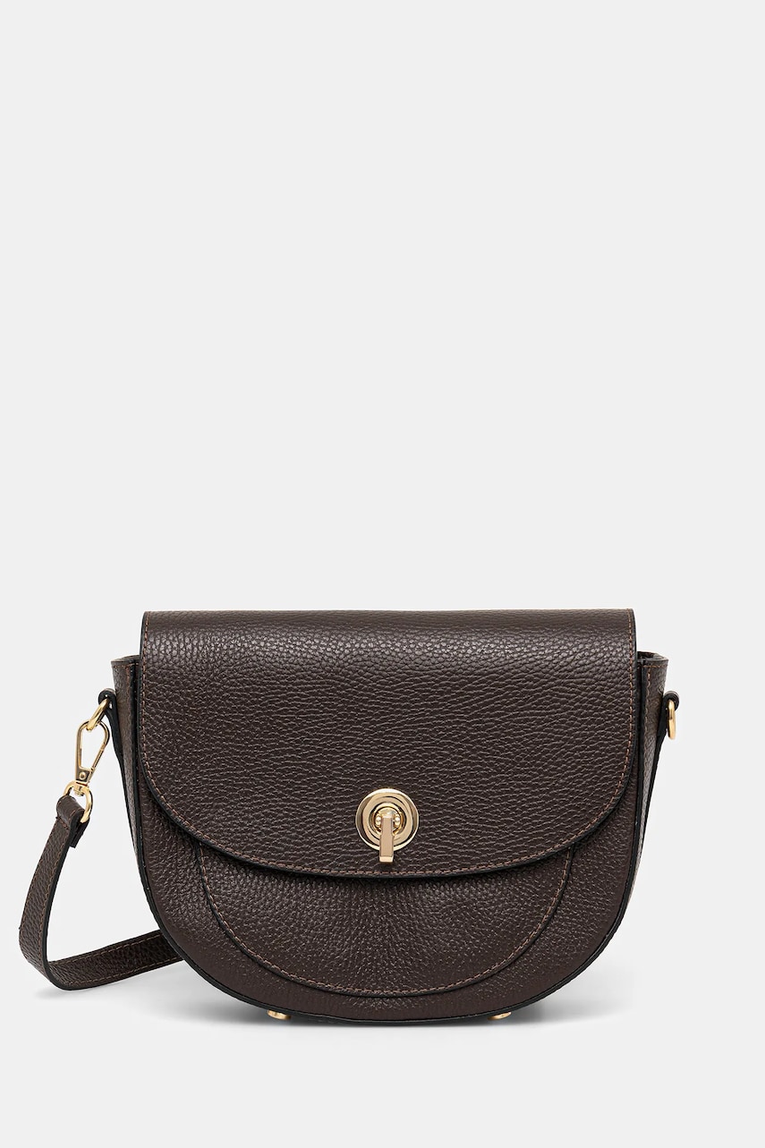 Answear Lab poseta de piele culoarea maro
