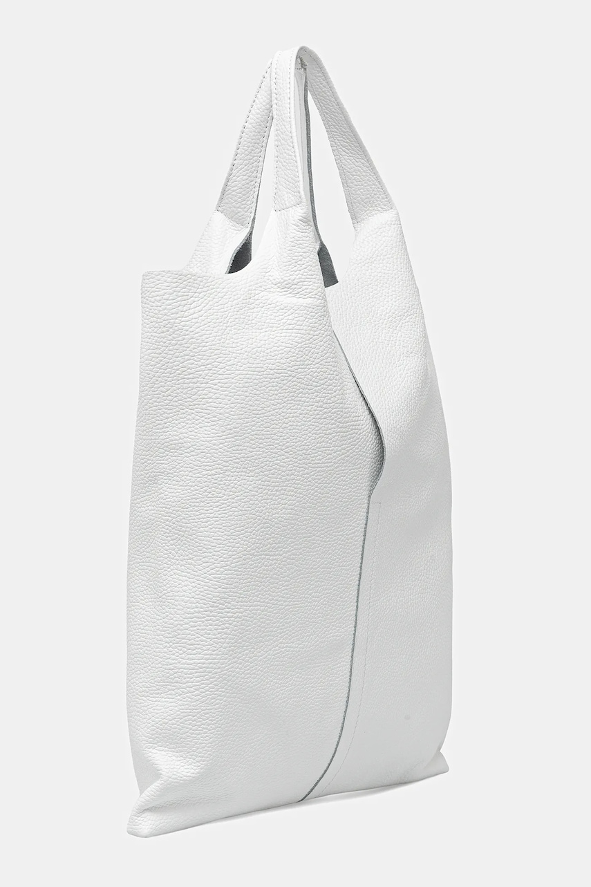 Кожаная сумочка Answear.LAB цвет белый Кожаная сумочка Answear.LAB цвет белый
