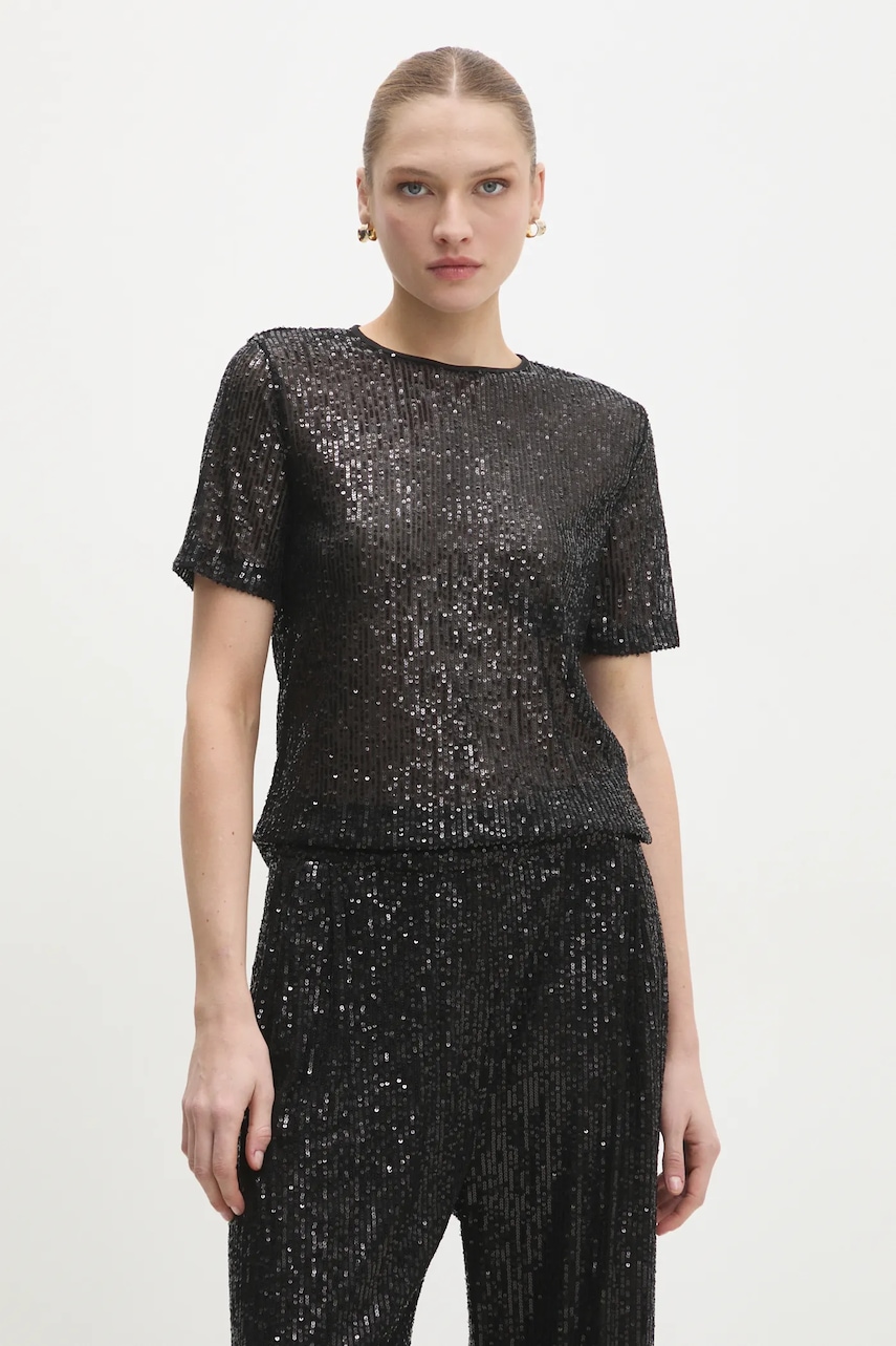 Answear Lab tricou femei, culoarea negru