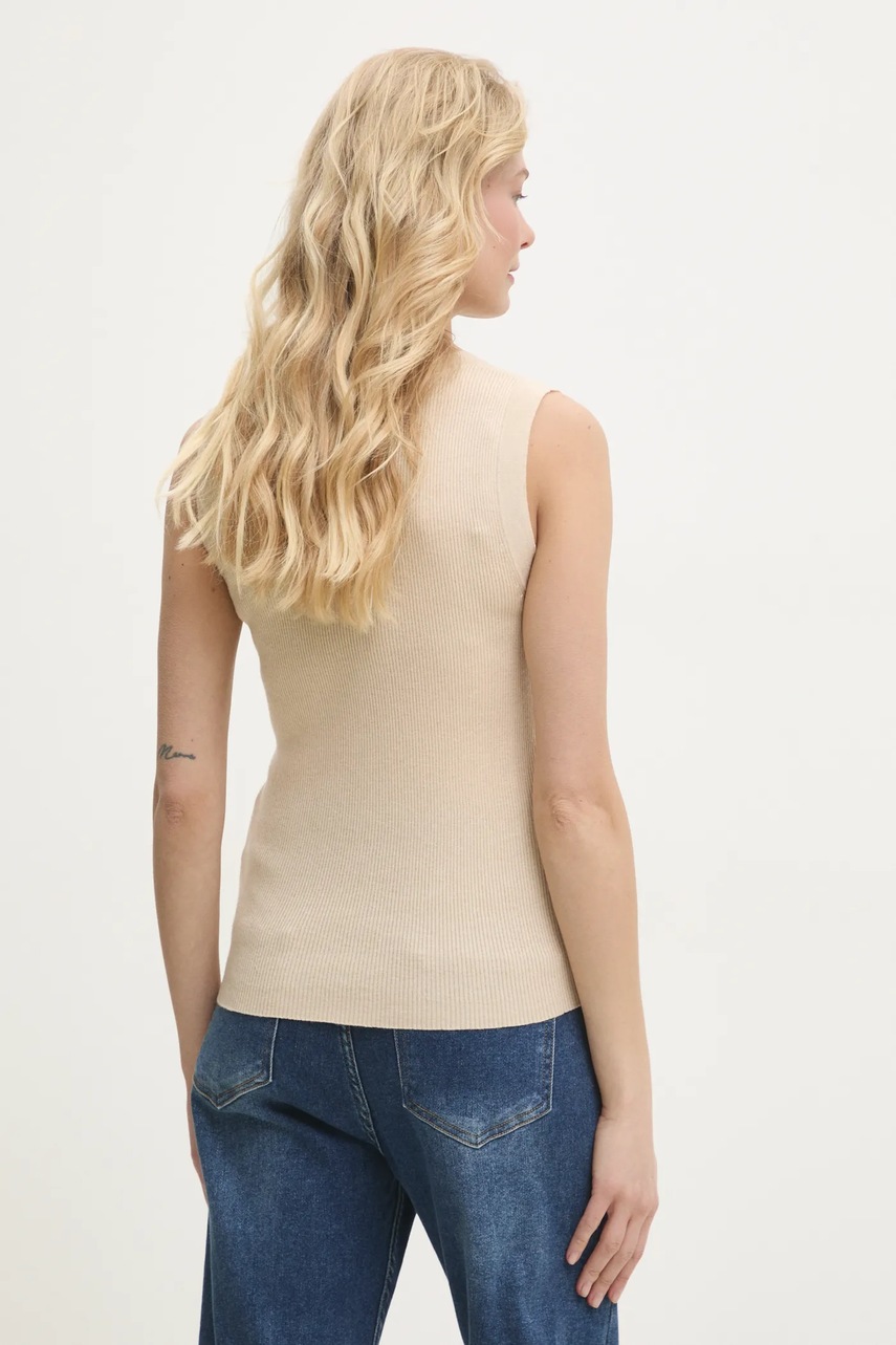 Τοπ από μείγμα μαλλιού Answear.LAB χρώμα: μπεζ φωτογραφία