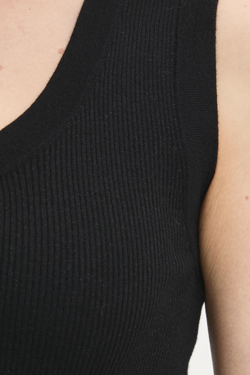 Τοπ από μείγμα μαλλιού Answear.LAB χρώμα: μαύρο φωτογραφία