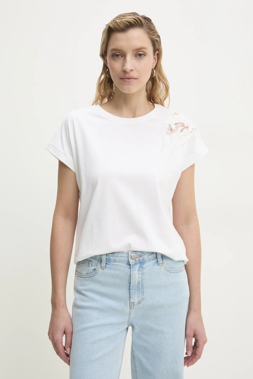 Answear Lab tricou femei, culoarea alb