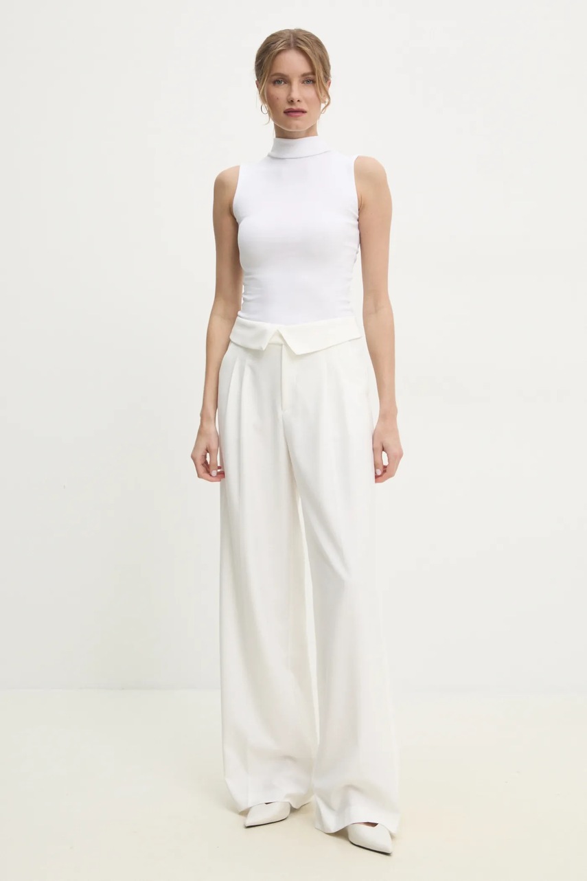 Топ Answear.LAB цвет белый с полугольфом Топ Answear.LAB цвет белый с полугольфом