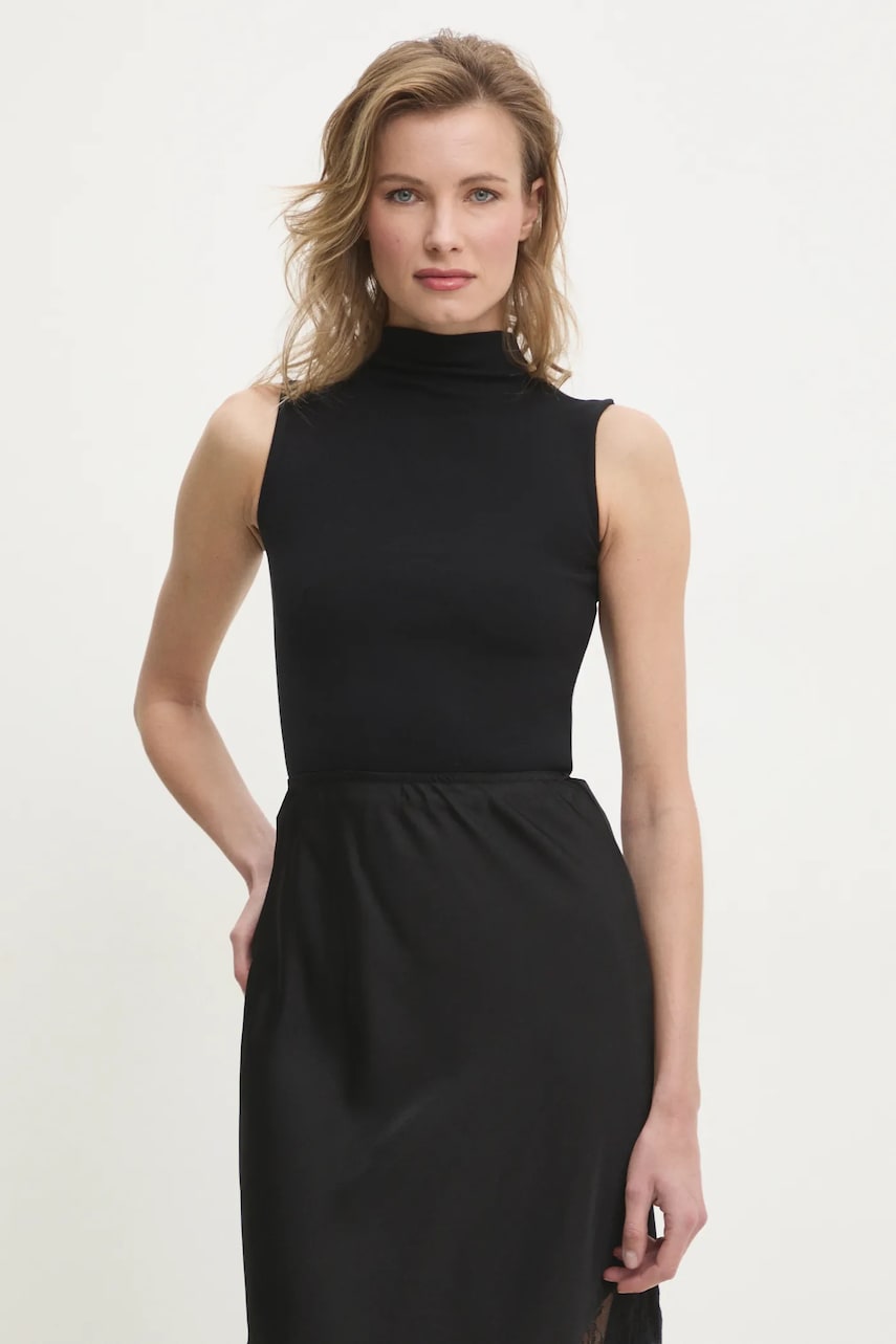 Answear Lab top culoarea negru, cu turtleneck Answear Lab top culoarea negru, cu turtleneck