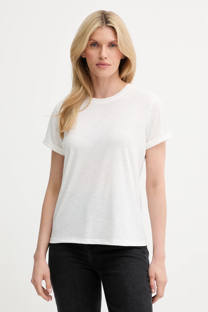 Answear Lab tricou de in culoarea alb