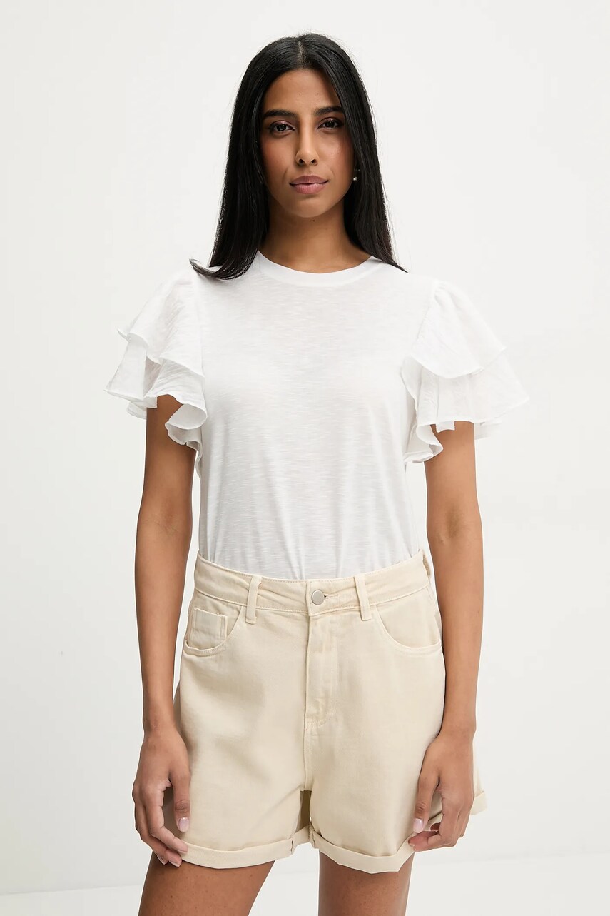 Answear Lab tricou de in femei, culoarea alb
