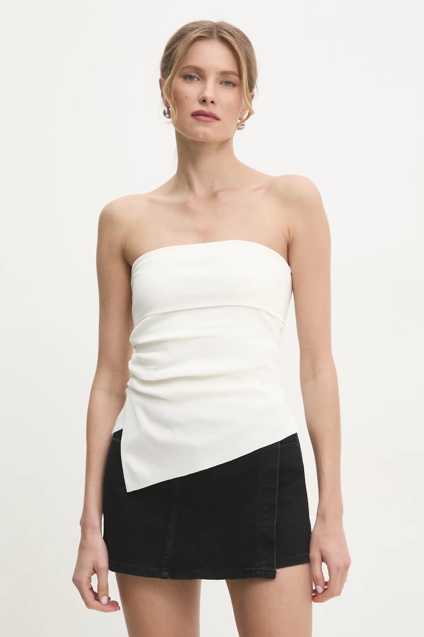 Answear Lab top culoarea alb