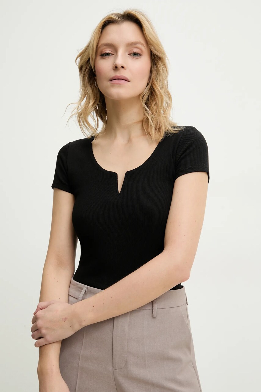 Answear Lab tricou femei, culoarea negru