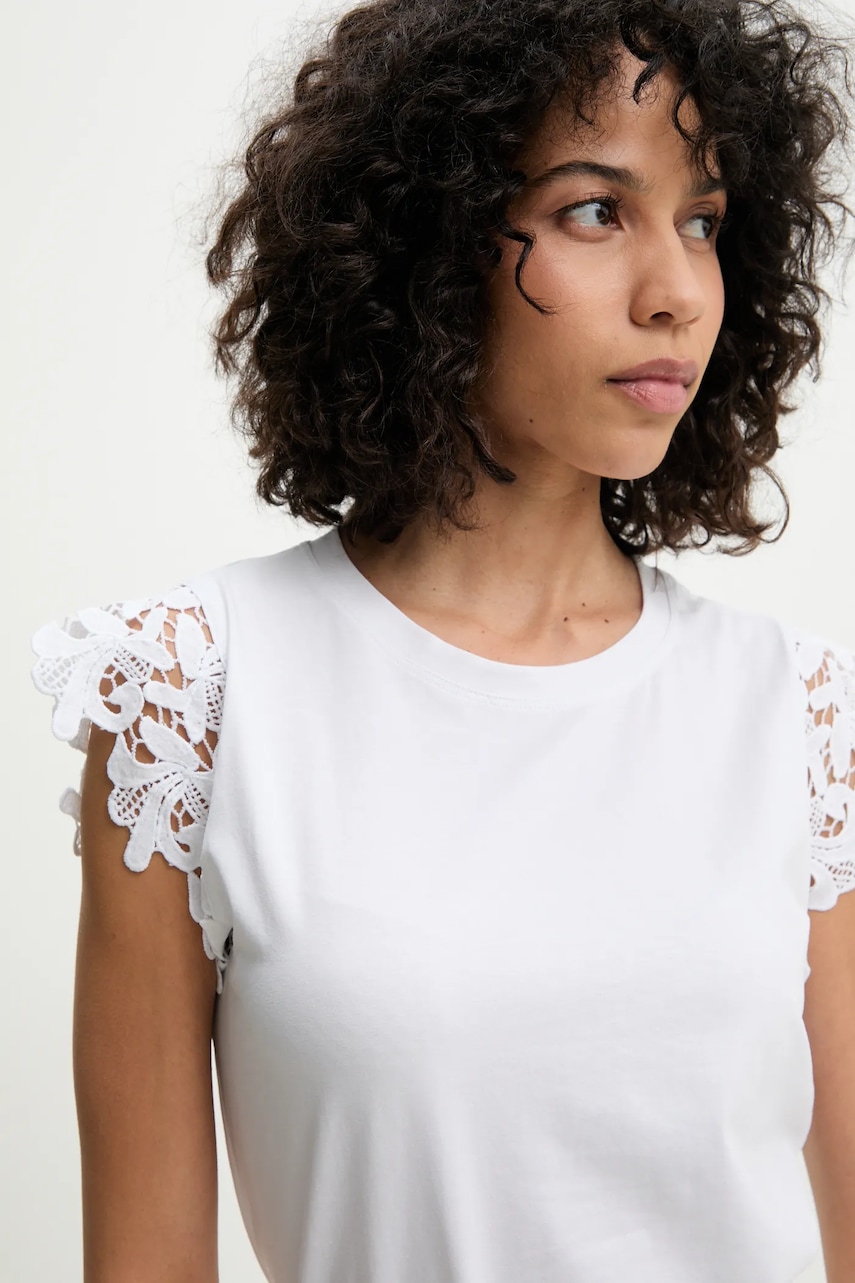 Answear Lab tricou femei, culoarea alb