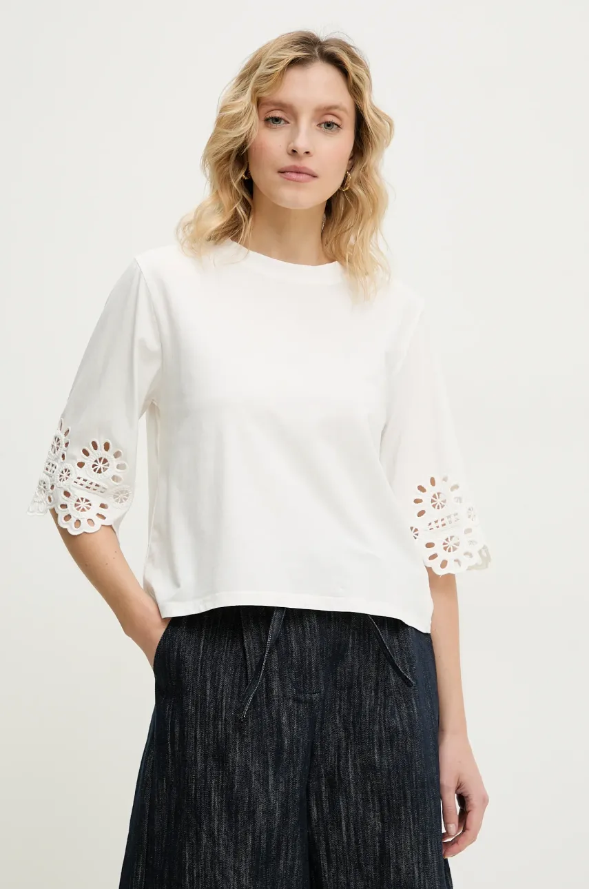 Answear Lab tricou femei, culoarea alb