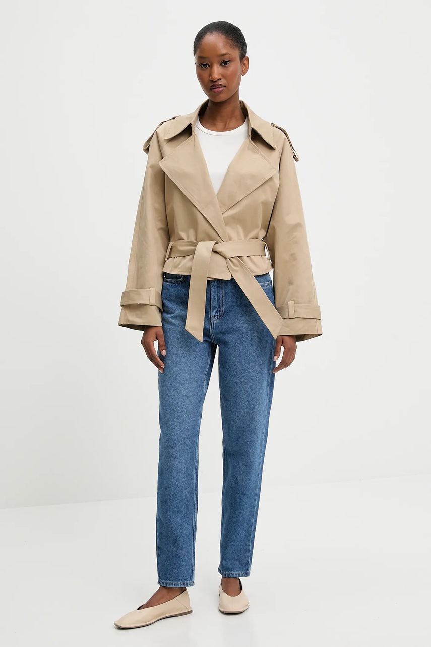 Футболка Answear.LAB цвет бежевый