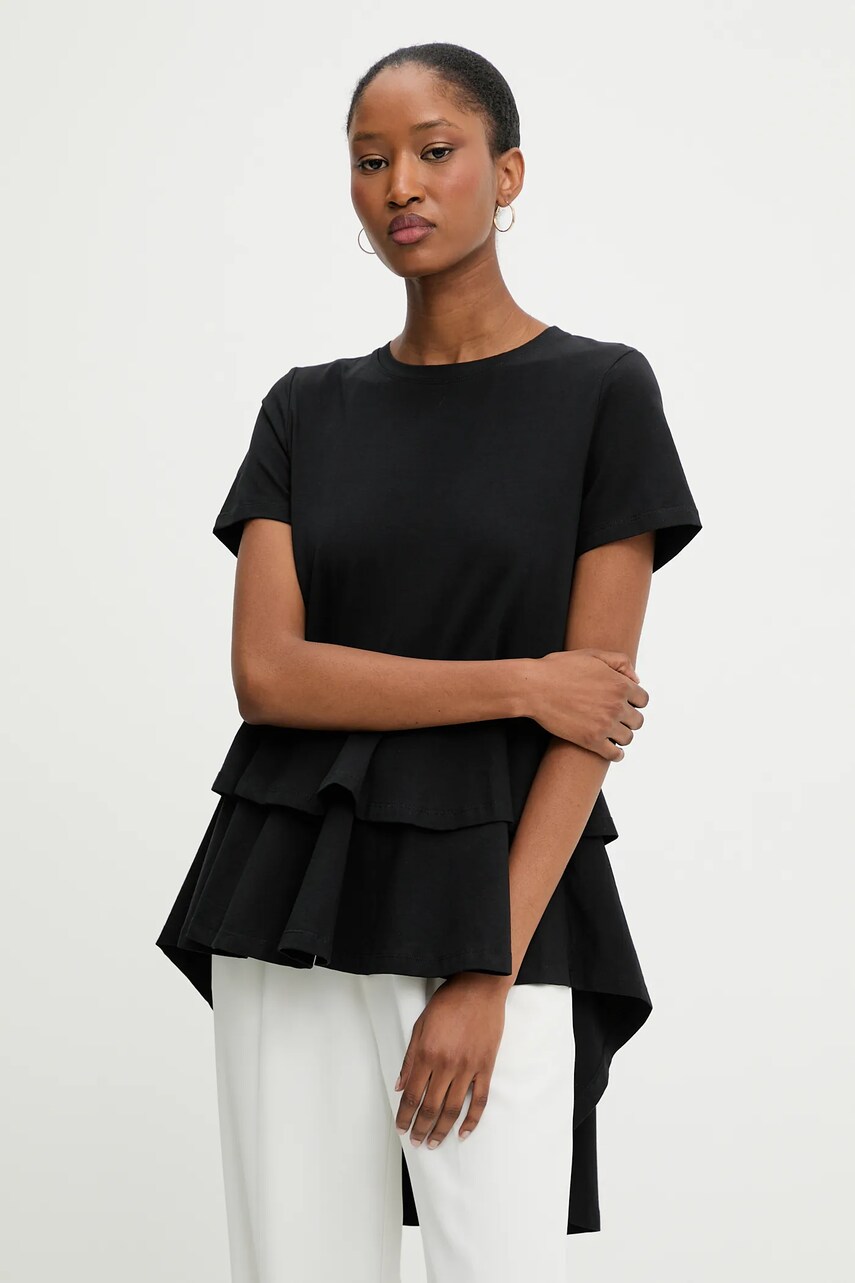 Answear Lab tricou culoarea negru