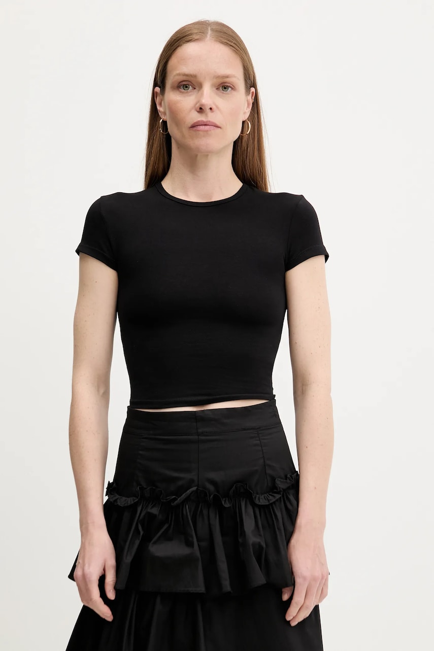 Answear Lab tricou culoarea negru