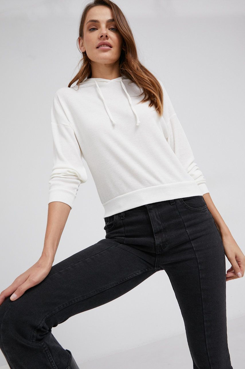 Answear Lab Bluză femei, culoarea crem, material neted Answear Lab imagine 2022 13clothing.ro