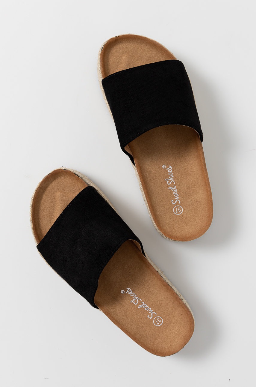 

Шльопанці Answear Lab Sweet Shoes жіночі колір чорний на платформі