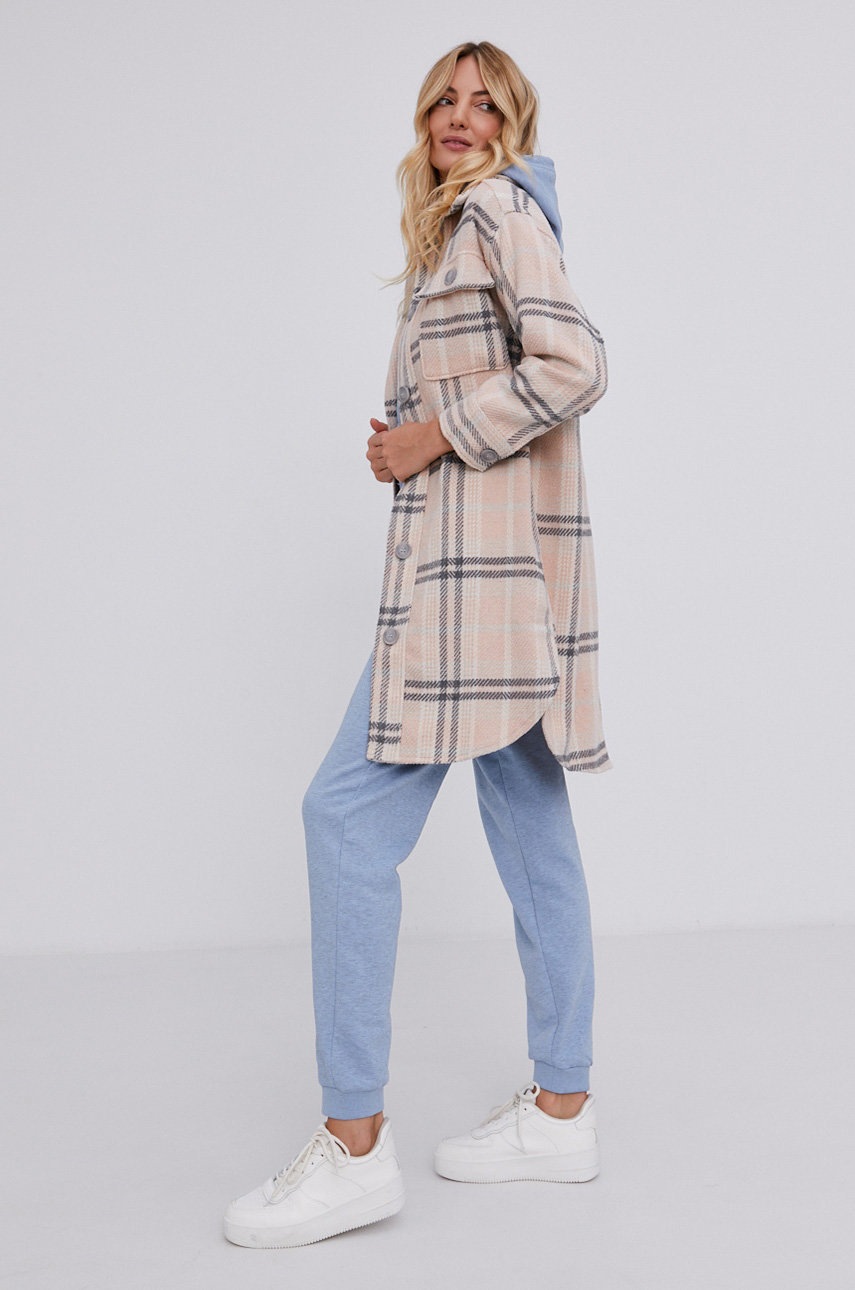 

Палто Answear Lab дамско в розово с преходна изолация, Розов