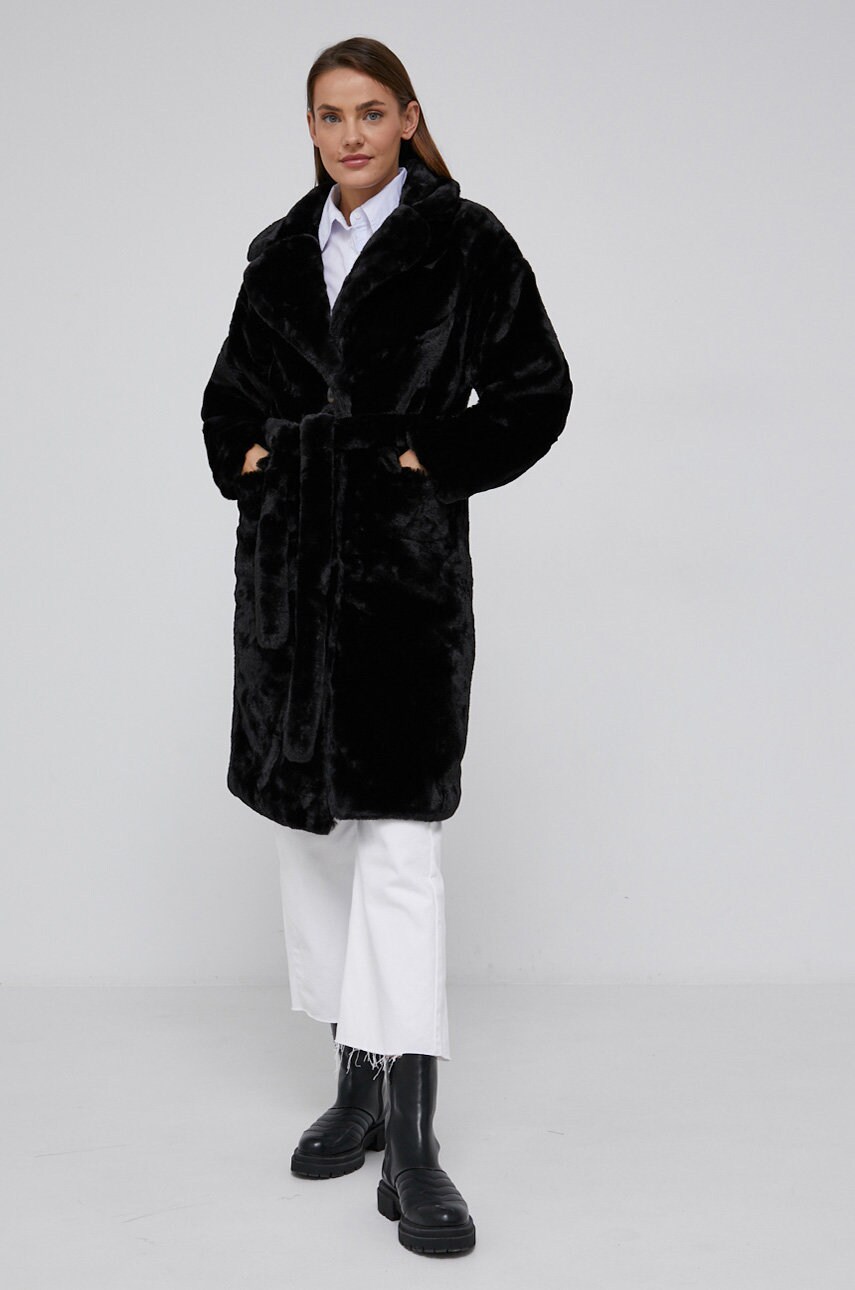 

Пальто Answear Lab жіноче колір чорний перехідне oversize